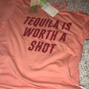 Super soft cut out shoulder tee